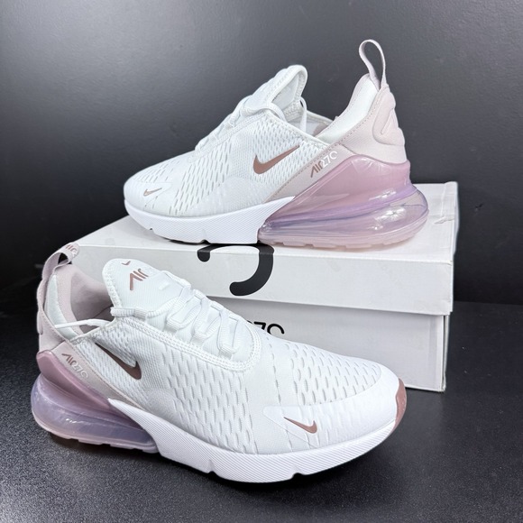 Nike Air Max 270 Athletic Shoes White Platinum Violet Women AH6789-120 Size 10.5 - Picture 2 of 15
